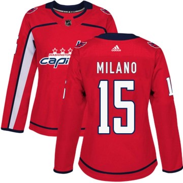 Adidas Washington Capitals Women's Sonny Milano Authentic Red Home NHL Jersey