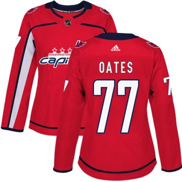 Adidas Washington Capitals Women's Adam Oates Authentic Red Home NHL Jersey