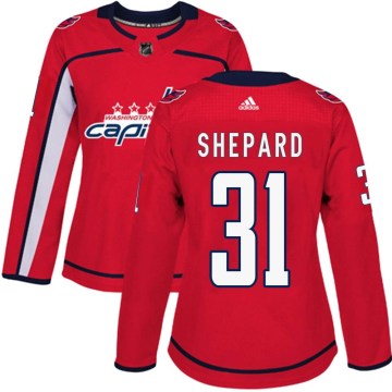 Adidas Washington Capitals Women's Hunter Shepard Authentic Red Home NHL Jersey