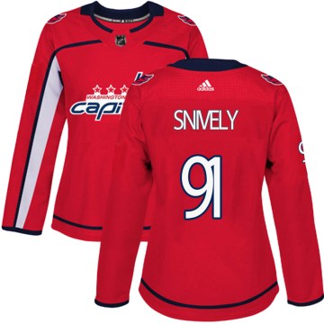 Adidas Washington Capitals Women's Joe Snively Authentic Red Home NHL Jersey