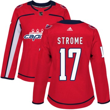 Adidas Washington Capitals Women's Dylan Strome Authentic Red Home NHL Jersey