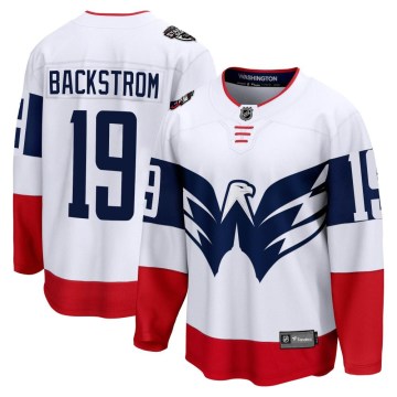 Fanatics Branded Washington Capitals Youth Nicklas Backstrom Breakaway White 2023 Stadium Series NHL Jersey
