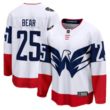 Fanatics Branded Washington Capitals Youth Ethan Bear Breakaway White 2023 Stadium Series NHL Jersey