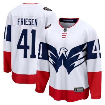 Fanatics Branded Washington Capitals Youth Jeff Friesen Breakaway White 2023 Stadium Series NHL Jersey