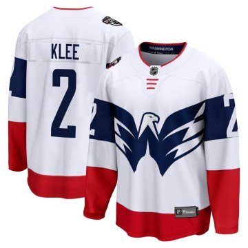 Fanatics Branded Washington Capitals Youth Ken Klee Breakaway White 2023 Stadium Series NHL Jersey