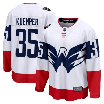 Fanatics Branded Washington Capitals Youth Darcy Kuemper Breakaway White 2023 Stadium Series NHL Jersey