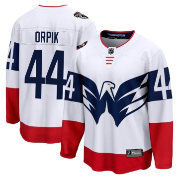 Fanatics Branded Washington Capitals Youth Brooks Orpik Breakaway White 2023 Stadium Series NHL Jersey