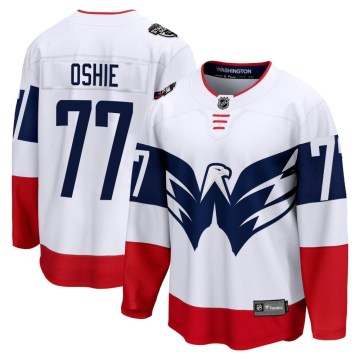 Fanatics Branded Washington Capitals Youth T.J. Oshie Breakaway White 2023 Stadium Series NHL Jersey