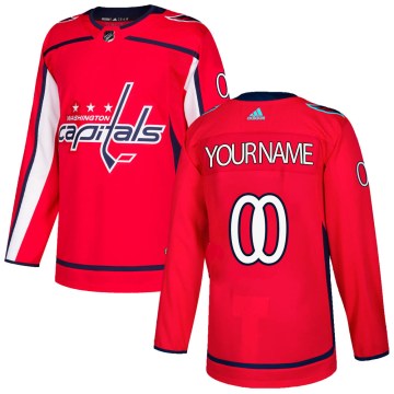 Adidas Washington Capitals Youth Custom Authentic Red Custom Home NHL Jersey