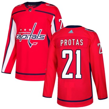 Adidas Washington Capitals Youth Aliaksei Protas Authentic Red Home NHL Jersey