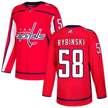 Adidas Washington Capitals Youth Henrik Rybinski Authentic Red Home NHL Jersey