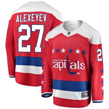 Fanatics Branded Washington Capitals Men's Alexander Alexeyev Breakaway Red Alternate NHL Jersey