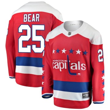 Fanatics Branded Washington Capitals Men's Ethan Bear Breakaway Red Alternate NHL Jersey