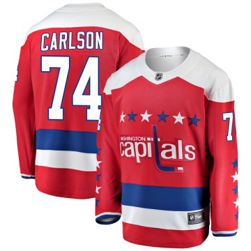 Fanatics Branded Washington Capitals Men's John Carlson Breakaway Red Alternate NHL Jersey