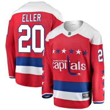 Fanatics Branded Washington Capitals Men's Lars Eller Breakaway Red Alternate NHL Jersey