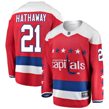 Fanatics Branded Washington Capitals Men's Garnet Hathaway Breakaway Red Alternate NHL Jersey