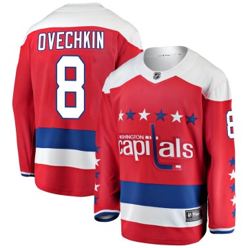 Fanatics Branded Washington Capitals Men's Alex Ovechkin Breakaway Red Alternate NHL Jersey
