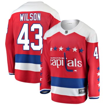Fanatics Branded Washington Capitals Men's Tom Wilson Breakaway Red Alternate NHL Jersey