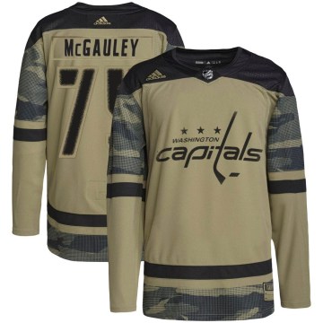 Adidas Washington Capitals Youth Tim McGauley Authentic Camo Military Appreciation Practice NHL Jersey