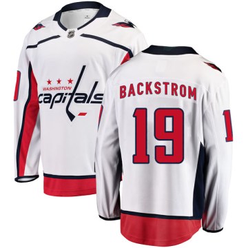 Fanatics Branded Washington Capitals Men's Nicklas Backstrom Breakaway White Away NHL Jersey