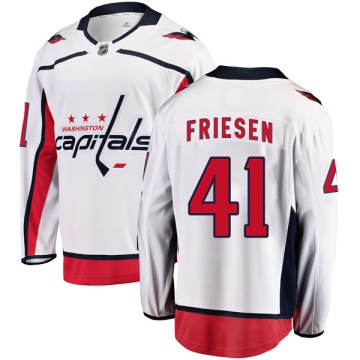 Fanatics Branded Washington Capitals Men's Jeff Friesen Breakaway White Away NHL Jersey