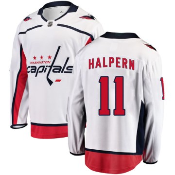 Fanatics Branded Washington Capitals Men's Jeff Halpern Breakaway White Away NHL Jersey