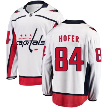 Fanatics Branded Washington Capitals Men's Ryan Hofer Breakaway White Away NHL Jersey