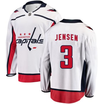 Fanatics Branded Washington Capitals Men's Nick Jensen Breakaway White Away NHL Jersey