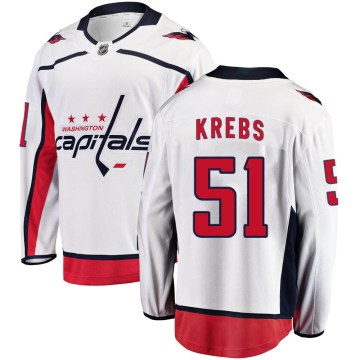 Fanatics Branded Washington Capitals Men's Dru Krebs Breakaway White Away NHL Jersey