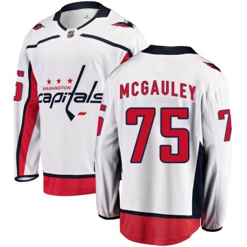 Fanatics Branded Washington Capitals Men's Tim McGauley Breakaway White Away NHL Jersey