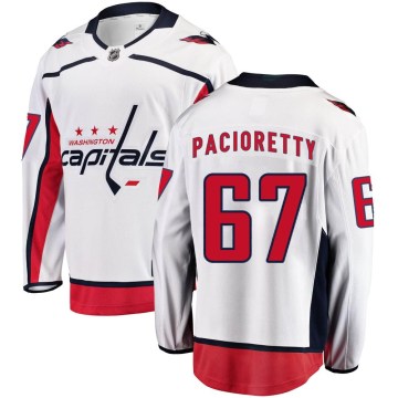 Fanatics Branded Washington Capitals Men's Max Pacioretty Breakaway White Away NHL Jersey