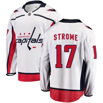 Fanatics Branded Washington Capitals Men's Dylan Strome Breakaway White Away NHL Jersey