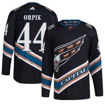 Adidas Washington Capitals Men's Brooks Orpik Authentic Black Reverse Retro 2.0 NHL Jersey