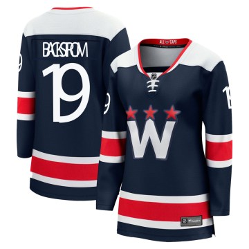 Fanatics Branded Washington Capitals Women's Nicklas Backstrom Premier Navy zied Breakaway 2020/21 Alternate NHL Jersey