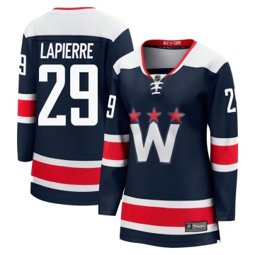 Fanatics Branded Washington Capitals Women's Hendrix Lapierre Premier Navy zied Breakaway 2020/21 Alternate NHL Jersey