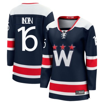 Fanatics Branded Washington Capitals Women's Trevor Linden Premier Navy zied Breakaway 2020/21 Alternate NHL Jersey