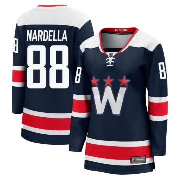 Fanatics Branded Washington Capitals Women's Bobby Nardella Premier Navy zied Breakaway 2020/21 Alternate NHL Jersey