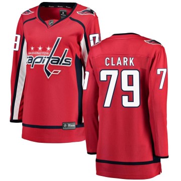 Fanatics Branded Washington Capitals Women's Chase Clark Breakaway Red Home NHL Jersey