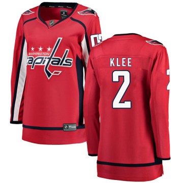 Fanatics Branded Washington Capitals Women's Ken Klee Breakaway Red Home NHL Jersey
