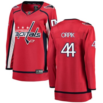 Fanatics Branded Washington Capitals Women's Brooks Orpik Breakaway Red Home NHL Jersey