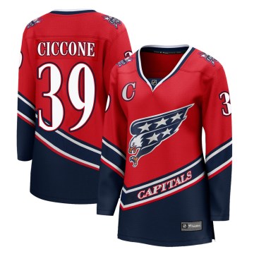 Fanatics Branded Washington Capitals Women's Enrico Ciccone Breakaway Red 2020/21 Special Edition NHL Jersey