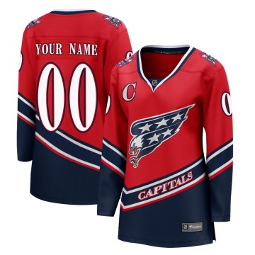 Fanatics Branded Washington Capitals Women's Custom Breakaway Red Custom 2020/21 Special Edition NHL Jersey