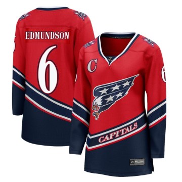 Fanatics Branded Washington Capitals Women's Joel Edmundson Breakaway Red 2020/21 Special Edition NHL Jersey