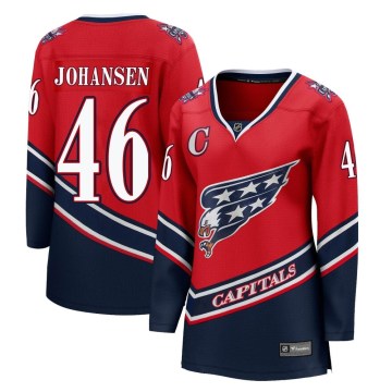 Fanatics Branded Washington Capitals Women's Lucas Johansen Breakaway Red 2020/21 Special Edition NHL Jersey