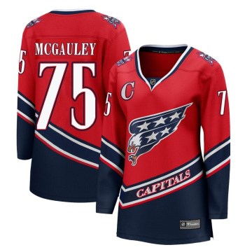 Fanatics Branded Washington Capitals Women's Tim McGauley Breakaway Red 2020/21 Special Edition NHL Jersey