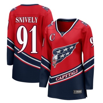 Fanatics Branded Washington Capitals Women's Joe Snively Breakaway Red 2020/21 Special Edition NHL Jersey