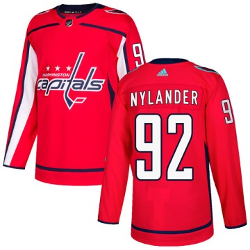 Adidas Washington Capitals Men's Michael Nylander Authentic Red Home NHL Jersey