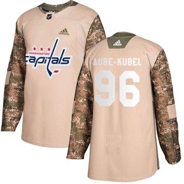 Adidas Washington Capitals Youth Nicolas Aube-Kubel Authentic Camo Veterans Day Practice NHL Jersey