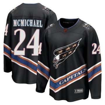 Fanatics Branded Washington Capitals Youth Connor McMichael Breakaway Black Special Edition 2.0 NHL Jersey