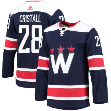 Adidas Washington Capitals Youth Andrew Cristall Authentic Navy 2020/21 Alternate Primegreen Pro NHL Jersey